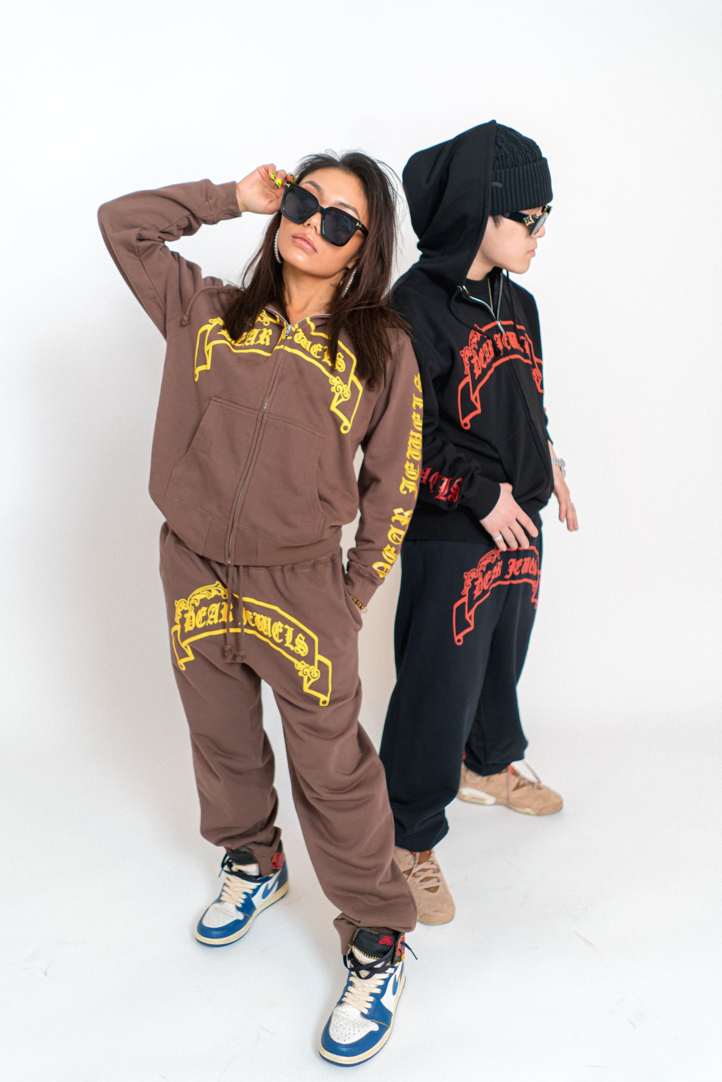 Chunky Banned Sweatpants - Brown